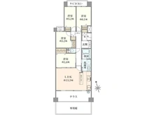 【兵庫県/西宮市花園町】ステイツ甲子園グランプレイス 間取り図