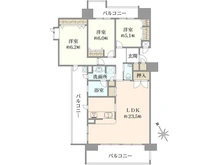 【兵庫県/尼崎市東園田町】ユニハイム園田弐番館 間取り図