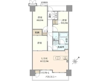 【大阪府/大阪市西淀川区姫里】ルネパークオアシス 間取り図