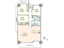 【兵庫県/宝塚市月見山】デ・リード宝塚リバービュー 間取り図
