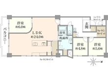 【兵庫県/尼崎市南塚口町】塚口さんさんタウン2番館 間取り図