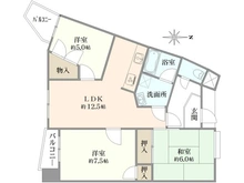 【兵庫県/尼崎市西昆陽】パレ武庫川パート2 間取り図