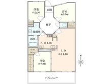 【兵庫県/西宮市大社町】メロディーハイム苦楽園イーストヒルズ 間取り図