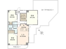 【兵庫県/尼崎市大島】武庫川公園レックスマンション 間取り図