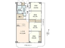 【兵庫県/尼崎市武庫豊町】サンハイツ武庫之荘 3号棟 間取り図
