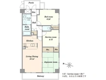 【千葉県/船橋市習志野台】グレイス習志野台 間取り図