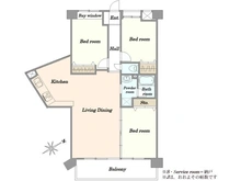 【千葉県/千葉市中央区浜野町】グリーンビレッジ浜野 間取り図