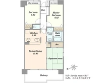 【千葉県/習志野市大久保】グラン・コート大久保IIセントラルアベニュー 間取り図