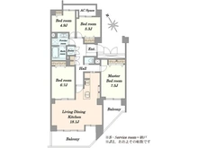 【千葉県/千葉市中央区鵜の森町】ル・アール蘇我プレミアムヒルズ 間取り図