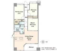【群馬県/高崎市旭町】アパガーデンパレス高崎 間取り図