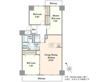 【千葉県/千葉市花見川区幕張町】幕張ハウス 間取り図