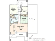 【千葉県/千葉市中央区登戸】ザ・登戸ヒルズフォレストコート 間取り図
