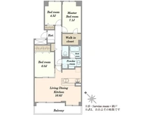 【千葉県/佐倉市上志津】パストラルハイム佐倉志津弐番館 間取り図