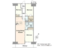 【埼玉県/入間市豊岡】朝日パリオ入間市 間取り図
