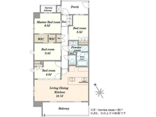 【千葉県/千葉市花見川区幕張町】クレアホームズ幕張駅前 間取り図