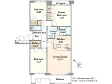 【千葉県/千葉市美浜区打瀬】パティオス12番街 間取り図