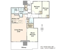 【千葉県/千葉市美浜区若葉】幕張ベイパークライズゲートタワー 間取り図