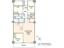 【千葉県/千葉市美浜区幸町】千葉ガーデンタウン　C棟 間取り図