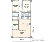 【千葉県/千葉市美浜区幸町】 千葉ガーデンタウンC棟 間取り図