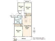 【千葉県/千葉市花見川区畑町】パイロットハウス新検見川 間取り図