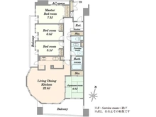 【千葉県/鎌ケ谷市東道野辺】レクセルガーデン鎌ケ谷ビューステージ 間取り図