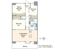 【千葉県/千葉市稲毛区長沼町】オーベル稲毛長沼 間取り図