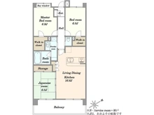 【千葉県/習志野市実籾】コスモステージ大久保サウスプラザ 間取り図