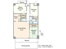 【千葉県/千葉市中央区宮崎町】ライオンズマンション蘇我・青葉の森公園三番館 間取り図