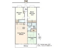 【千葉県/千葉市若葉区千城台東】ダイアパレス千城台 II 間取り図