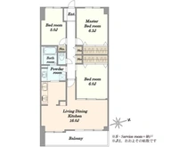 【千葉県/千葉市若葉区千城台南】東建ニューハイツ千城台 間取り図