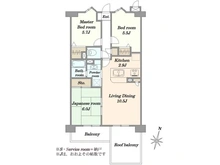 【千葉県/四街道市大日】ヒューマンスクエア桜ケ丘 間取り図