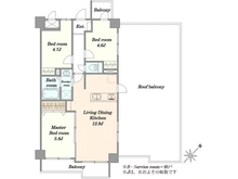 【千葉県/千葉市稲毛区稲毛東】 藤和シティコープ稲毛 間取り図