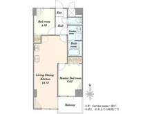 【千葉県/千葉市中央区登戸】シティ・ファイブ B棟 間取り図