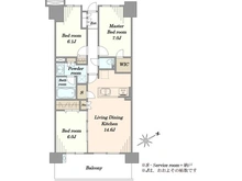 【千葉県/千葉市中央区問屋町】 ハーバーレジデンス 間取り図