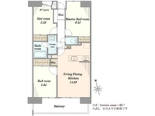【千葉県/千葉市美浜区浜田】 日神パレステージ海浜幕張 間取り図