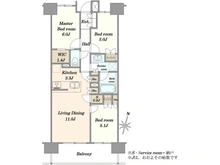 【千葉県/千葉市中央区中央】クレアホームズ千葉センタークロス 間取り図