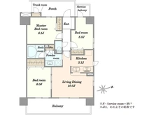 【千葉県/習志野市大久保】アーベントハイム大久保駅前 間取り図