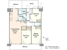 【千葉県/佐倉市井野】レックスハイム志津 間取り図
