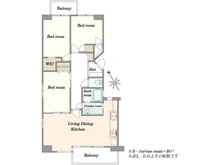 【千葉県/習志野市津田沼】グランドメゾン津田沼 間取り図
