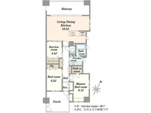 【千葉県/千葉市中央区中央港】グランスイートブルーベイサイドレジデンス 間取り図