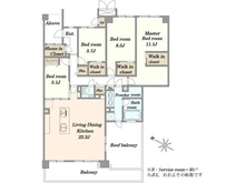 【千葉県/千葉市稲毛区小仲台】アイプレイス稲毛　セカンドコート 間取り図