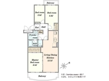 【千葉県/浦安市猫実】コープ野村浦安 1号棟 間取り図