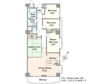 【千葉県/千葉市花見川区宮野木台】ナイスアーバン稲毛 間取り図