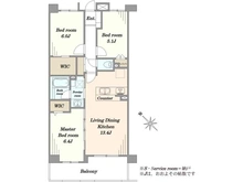 【千葉県/千葉市美浜区幸町】千葉ポートガーデニア 間取り図