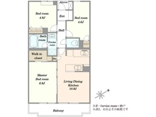 【千葉県/習志野市本大久保】ライオンズマンション京成大久保 間取り図