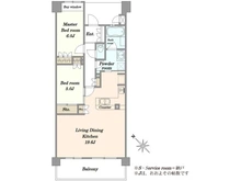 【千葉県/市原市五井】サンクレイドル五井 弐番館 間取り図