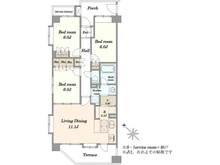【千葉県/千葉市中央区春日】西千葉・ヒルズ春日 間取り図