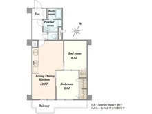【千葉県/市川市新井】行徳第一アクウエリヤスハイツ 間取り図