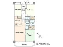 【千葉県/八千代市勝田台南】ダイアパレス勝田台南 間取り図