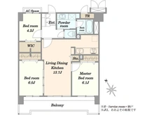 【千葉県/千葉市緑区おゆみ野】ネオステージおゆみ野1番館 間取り図
